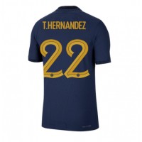 Ranska Theo Hernandez #22 Kotipaita MM-kisat 2022 Lyhythihainen